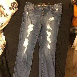 Torrid bombshell skinny distressed jeans size 20R